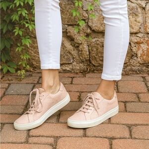 GREATS BROOKLYN Perforated Blush Royale Sneakers, 7.5
